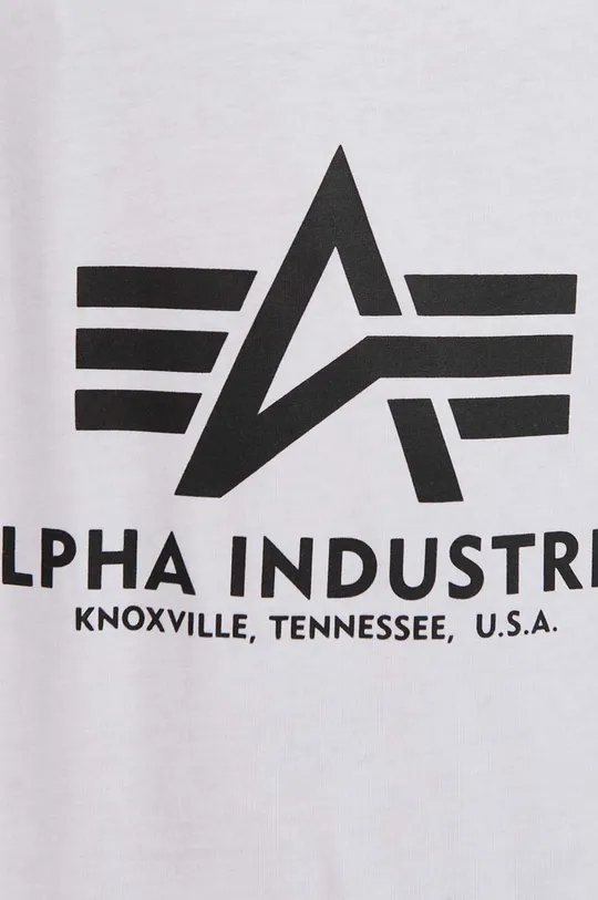 Памучна тениска Alpha Industries Basic Tank бял