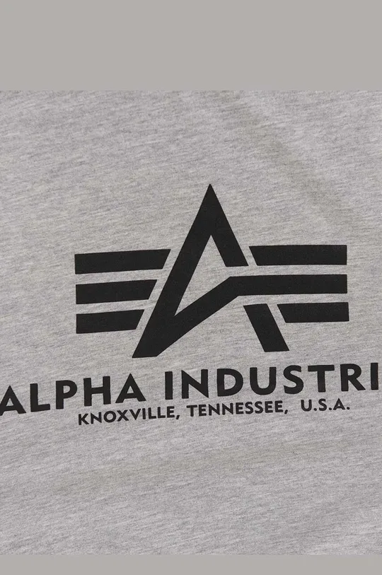 Alpha Industries cotton t-shirt Alpha Industries Basic Tank BB 116513 17 gray