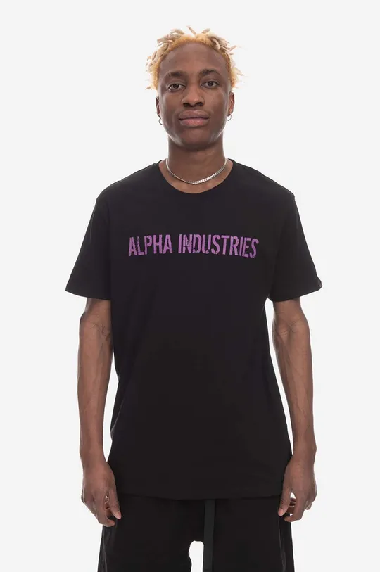 Βαμβακερό μπλουζάκι Alpha Industries Alpha Industries RBF Moto T 116512 682