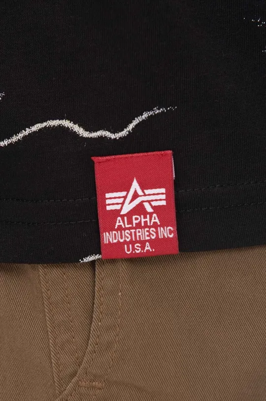 Alpha Industries t-shirt in cotone Lightning AOP