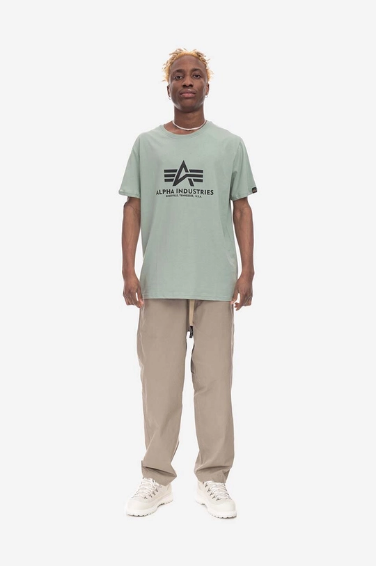 Alpha Industries tricou din bumbac Alpha Industries Basic T-Shirt 100501 680 verde