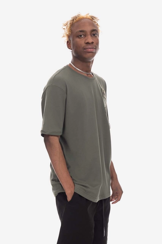 zielony Alpha Industries t-shirt bawełniany Patch T LF 136500 142 Męski