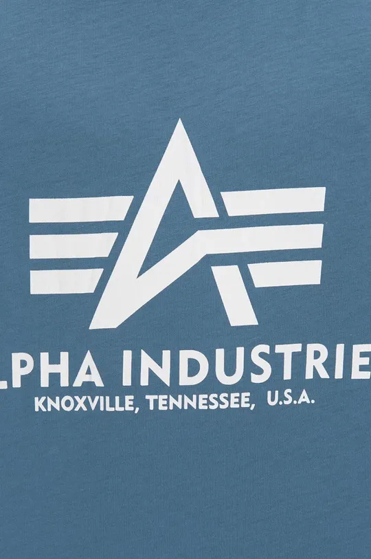 Βαμβακερό μπλουζάκι Alpha Industries Basic T-Shirt 100501 538