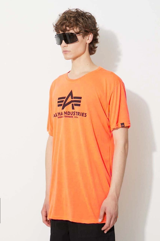 orange Alpha Industries cotton t-shirt