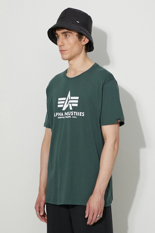 blu Alpha Industries t-shirt in cotone Basic T-Shirt