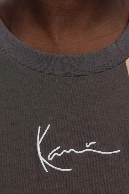 Karl Kani t-shirt bawełniany Small Signature Block Tee piaskowy