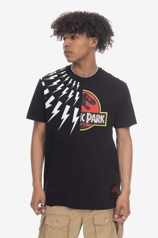 Bavlnené tričko Neil Barett Jurassic Park Thunderb PBJT141-U533S 1133