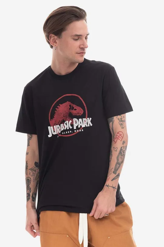 Bavlněné tričko Neil Barett Jurassic Park T-Shirt PBJT142-U506S 1133 černá