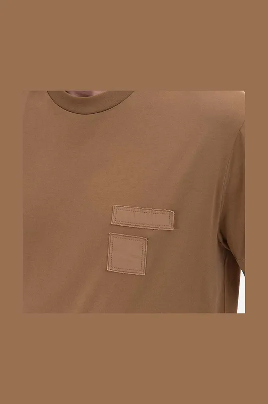 hnědá Bavlněné tričko Neil Barett Slim Memory Od Army PBJT148-U501C 1390