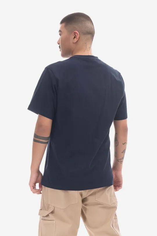 Βαμβακερό μπλουζάκι Stan Ray Patch Pocket σκούρο μπλε