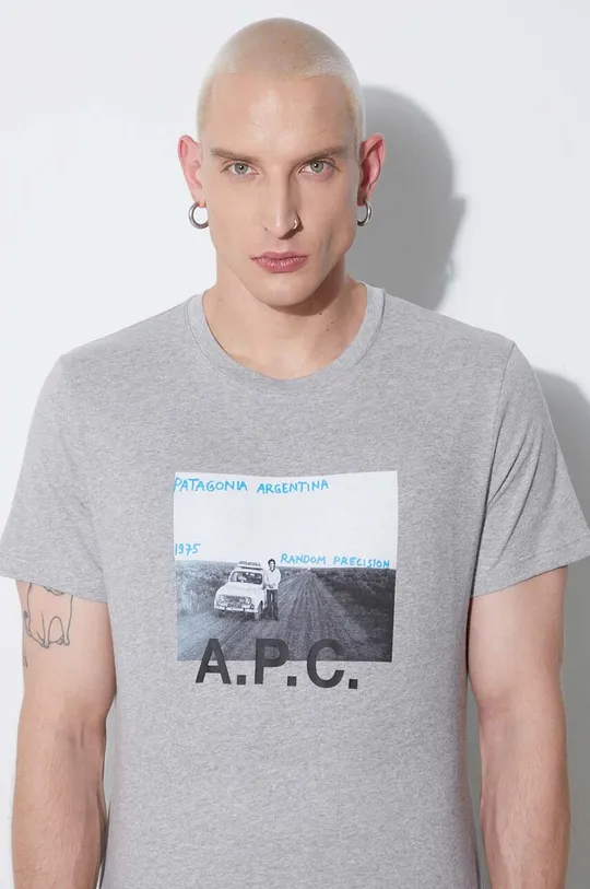 Хлопковая футболка A.P.C. Мужской