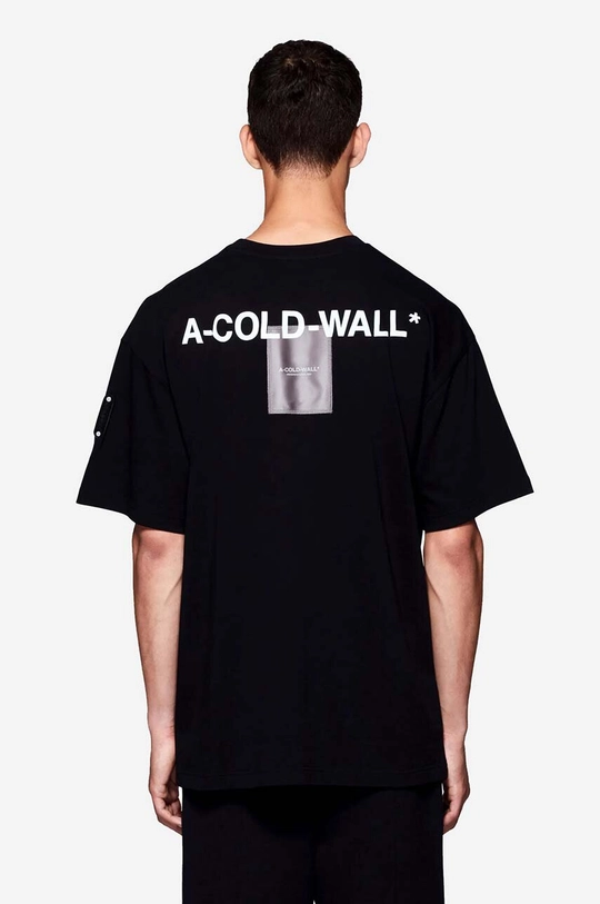 Bavlněné tričko A-COLD-WALL* Monograph T-shirt ACWMTS124 BLACK černá