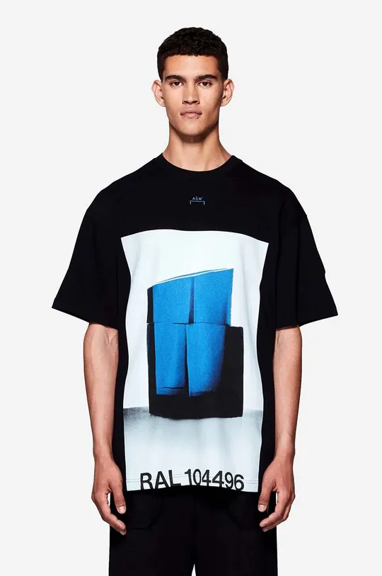 Памучна тениска A-COLD-WALL* Monograph T-shirt ACWMTS124 BLACK Чоловічий