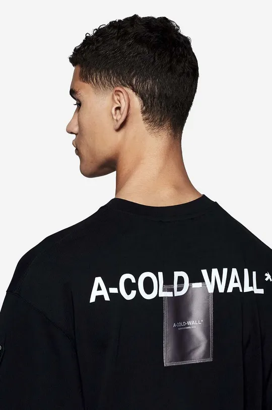 Bavlněné tričko A-COLD-WALL* Monograph T-shirt ACWMTS124 BLACK
