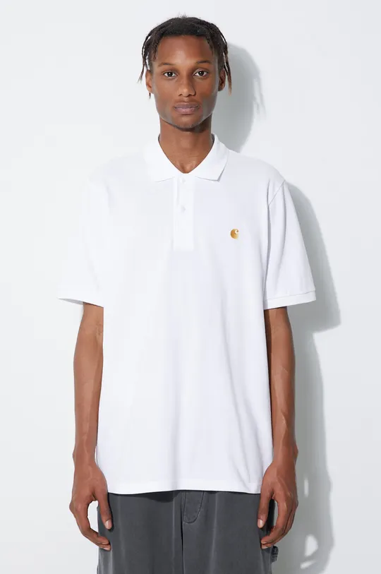 white Carhartt WIP cotton polo shirt Men’s
