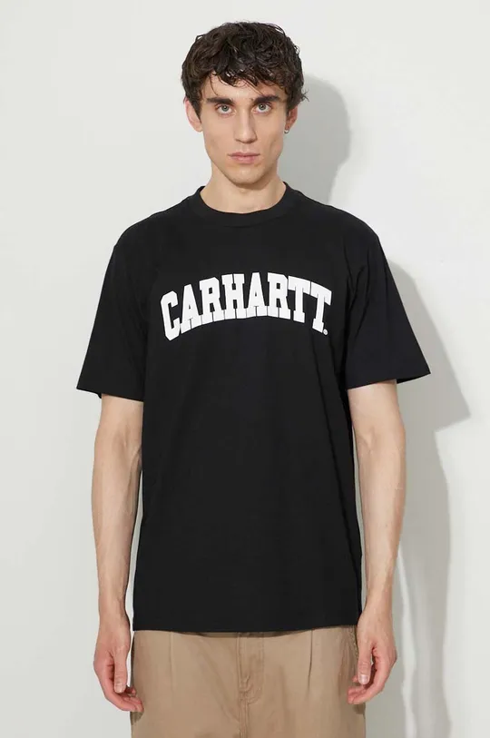 czarny Carhartt WIP t-shirt bawełniany Męski