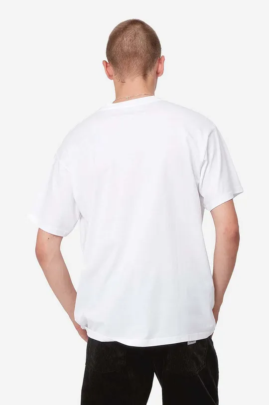 Βαμβακερό μπλουζάκι Carhartt WIP Script Embroidery λευκό