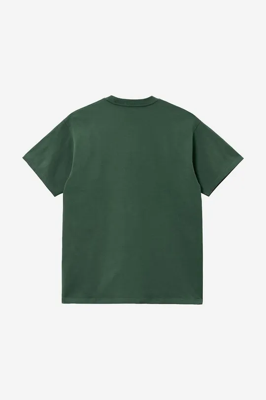 zielony Carhartt WIP t-shirt bawełniany Script Embroidery Męski