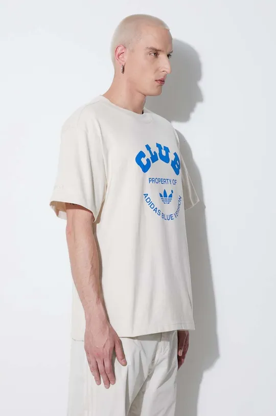 beige adidas cotton t-shirt Originals Club Tee IA2489