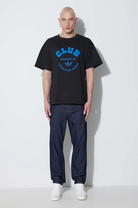 adidas Originals t-shirt bawełniany Club Tee Blue Version czarny