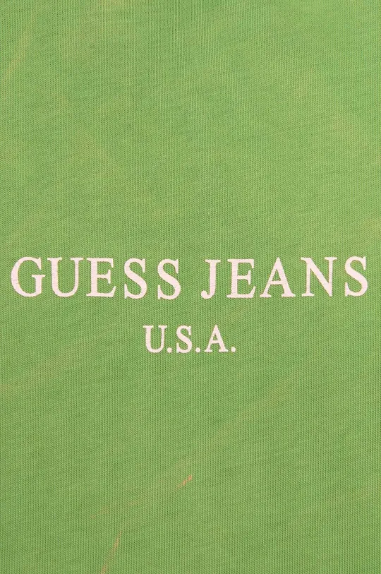 zelená Bavlnené tričko Guess Vintage Logo Tee