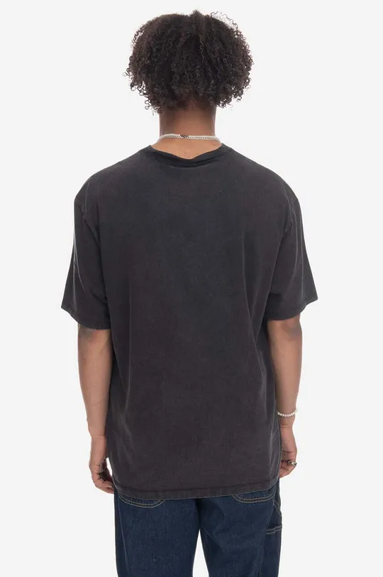 czarny Guess t-shirt Washed Grid Logo Tee