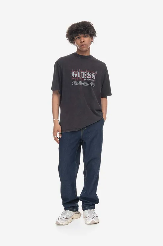 Majica kratkih rukava Guess Washed Grid Logo Tee Muški