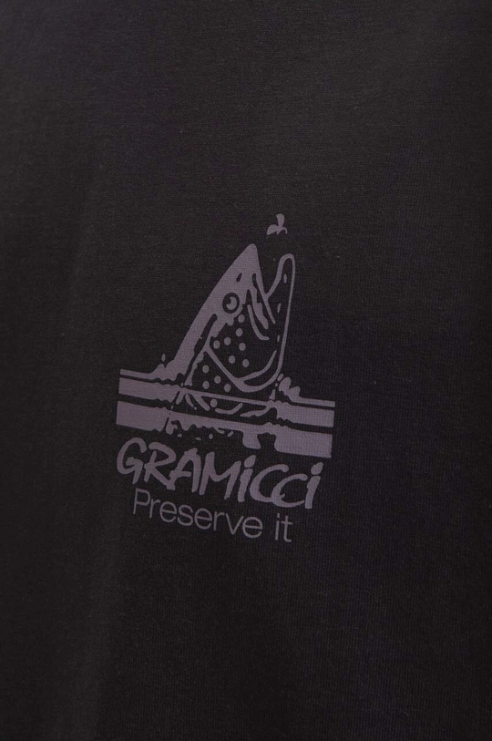 Gramicci cotton T-shirt Trout Tee black