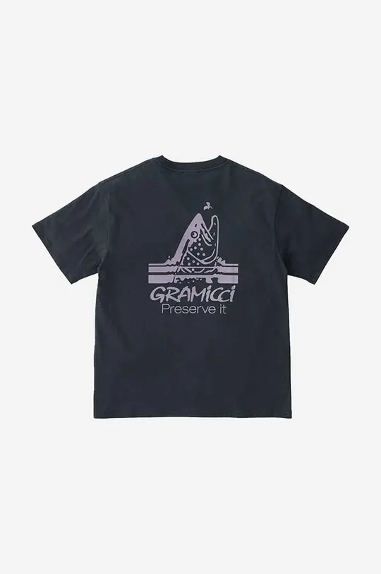 black Gramicci cotton T-shirt Trout Tee