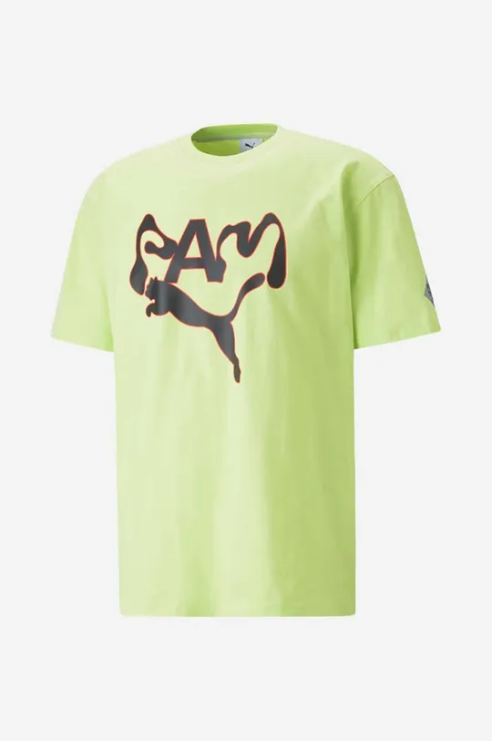 zielony Puma t-shirt bawełniany
