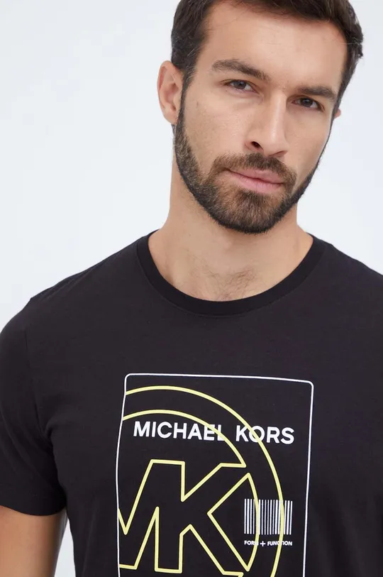 чорний Бавовняна футболка lounge Michael Kors