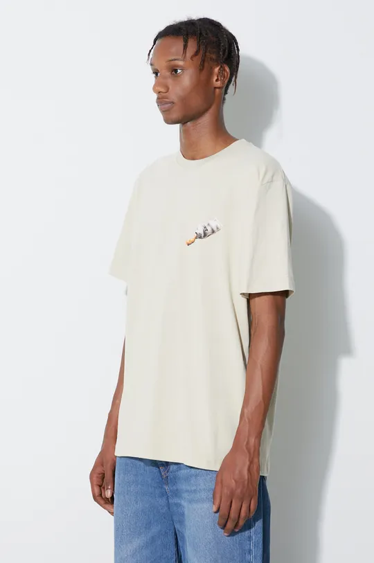 beige thisisneverthat t-shirt in cotone