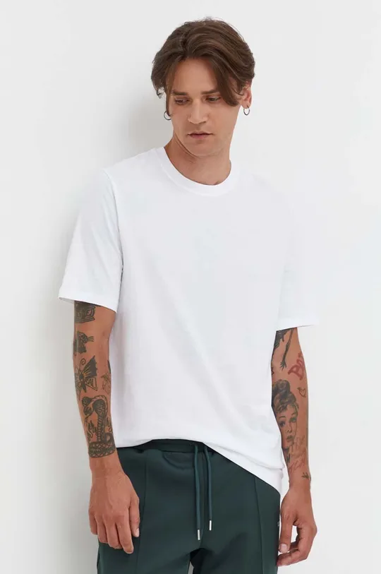 biały Samsoe Samsoe t-shirt bawełniany Męski