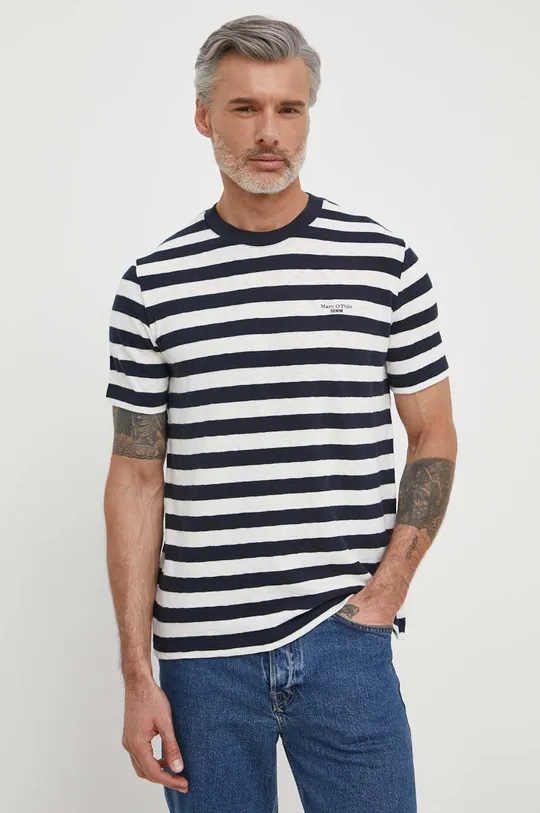 Pamučna majica Marc O'Polo mornarsko plava