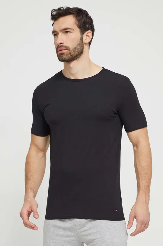 μαύρο Μπλουζάκι Tommy Hilfiger 3-pack Ανδρικά