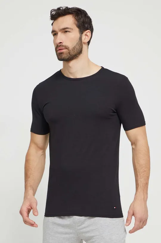 fekete Tommy Hilfiger t-shirt 3 db Férfi