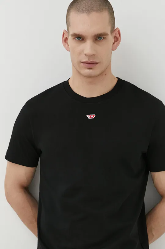 czarny Diesel t-shirt bawełniany T-DIEGOR-D