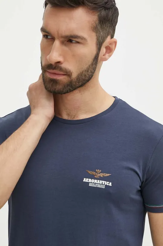 mornarsko modra Kratka majica Aeronautica Militare Moški