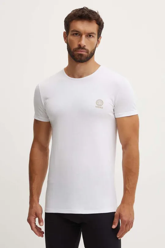 λευκό Μπλουζάκι Versace 2-pack Ανδρικά