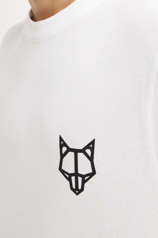 Naked Wolfe t-shirt in cotone classic.tee bianco