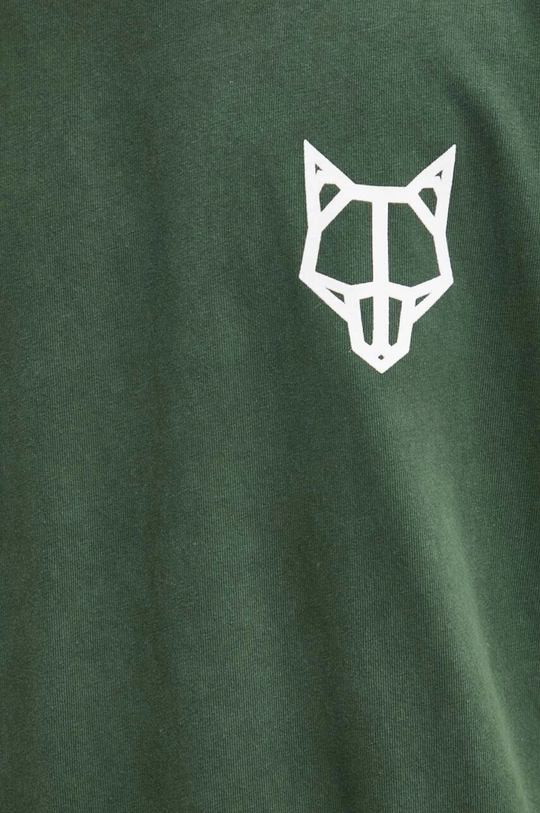 Naked Wolfe tricou din bumbac classic.tee verde