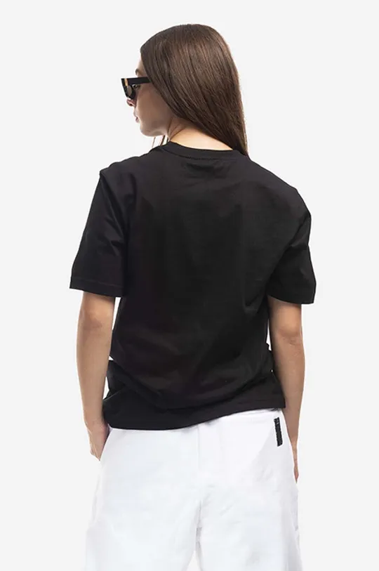 μαύρο Βαμβακερό μπλουζάκι 032C Taped Tee