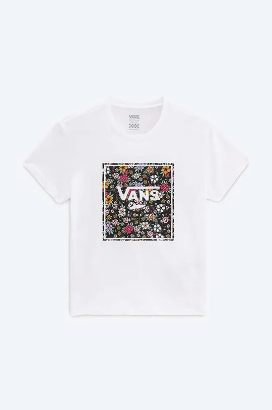 biela Detské bavlnené tričko Vans Print Box Floral Unisex