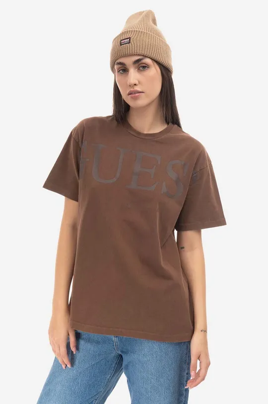 Bavlnené tričko Guess Gusa Cross Body Logo Tee