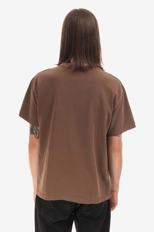 brązowy Guess U.S.A. t-shirt bawełniany