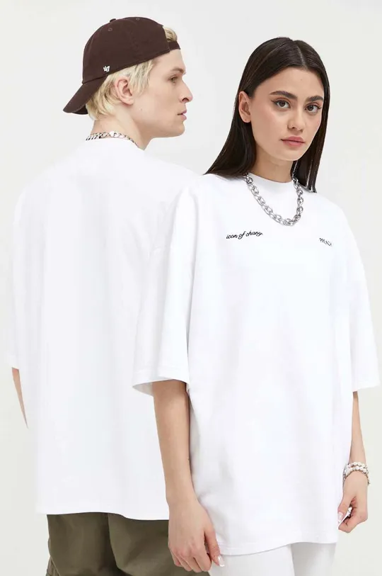 білий Бавовняна футболка Preach Unisex