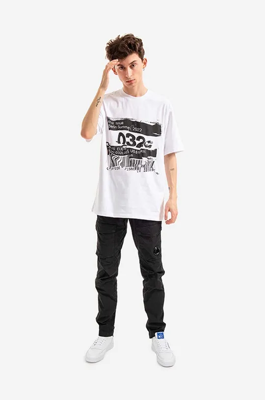 Хлопковая футболка 032C Barcode Tee белый