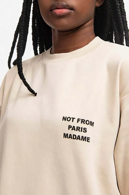 Хлопковая футболка Drôle de Monsieur MASTIC Slogan