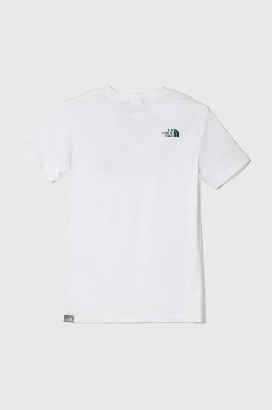 Βαμβακερό μπλουζάκι The North Face S/S Easy Tee λευκό