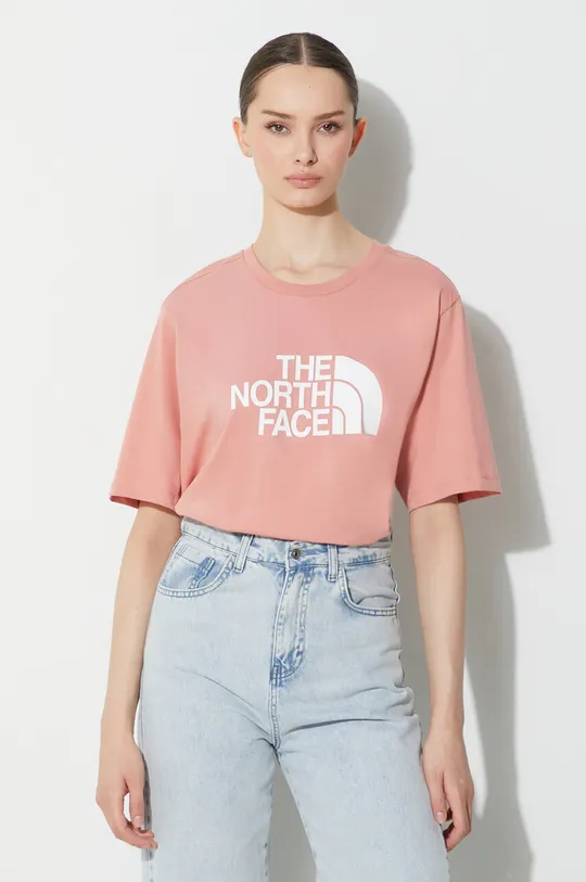 ροζ Βαμβακερό μπλουζάκι The North Face Relaxed Easy Tee Unisex